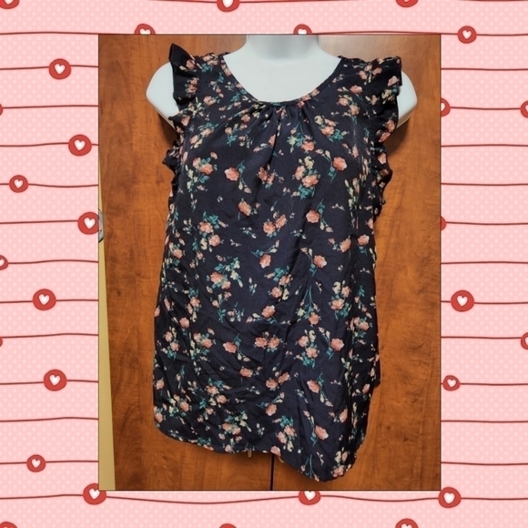 Tops - 𝅺women's CHIANALE FLORAL(FLOWER)BLOUSE SMALL